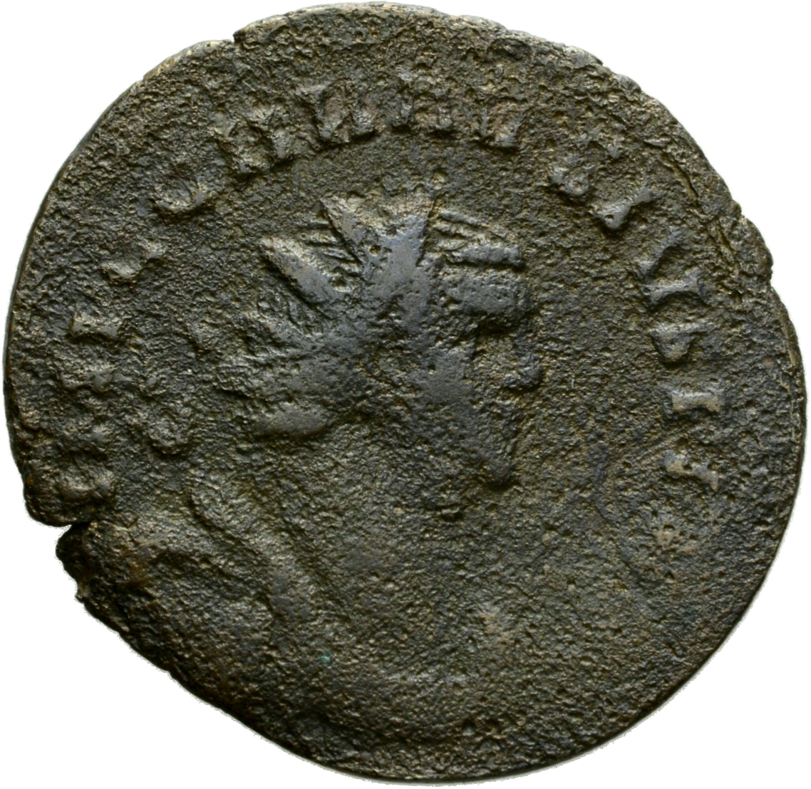 RIC V Carausius 362 Carausius obverse, Bust of Carausius, radiate, draped, right, or bust of Carausius, radiate, draped, c...