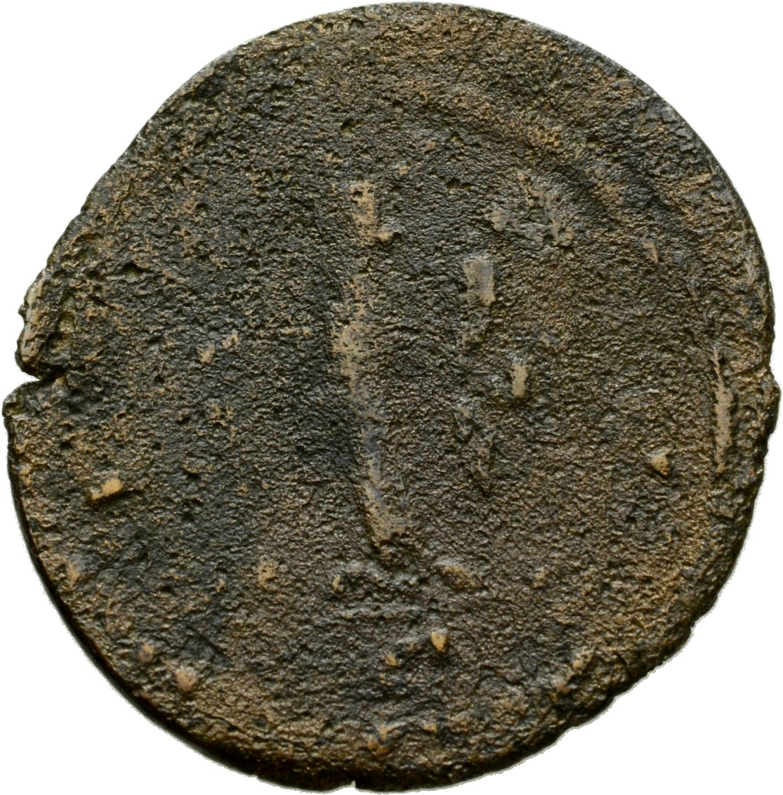 RIC V Carausius 362 Carausius reverse, Providentia, draped, standing left, holding baton in right hand and cornucopiae in ...