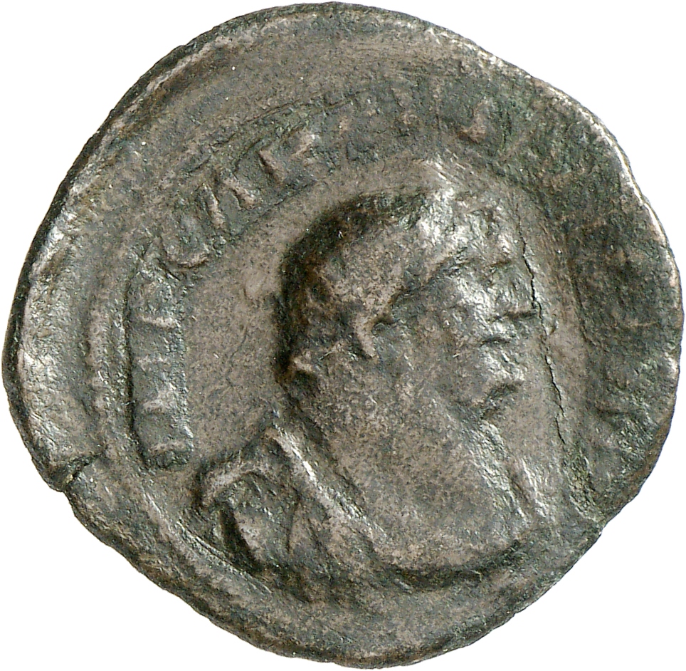 RIC V Carausius 52 Carausius obverse, Bust of Carausius, radiate, draped, cuirassed, right