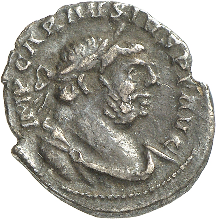 RIC V Carausius 554 Carausius obverse, Bust of Carausius, laureate, draped, right