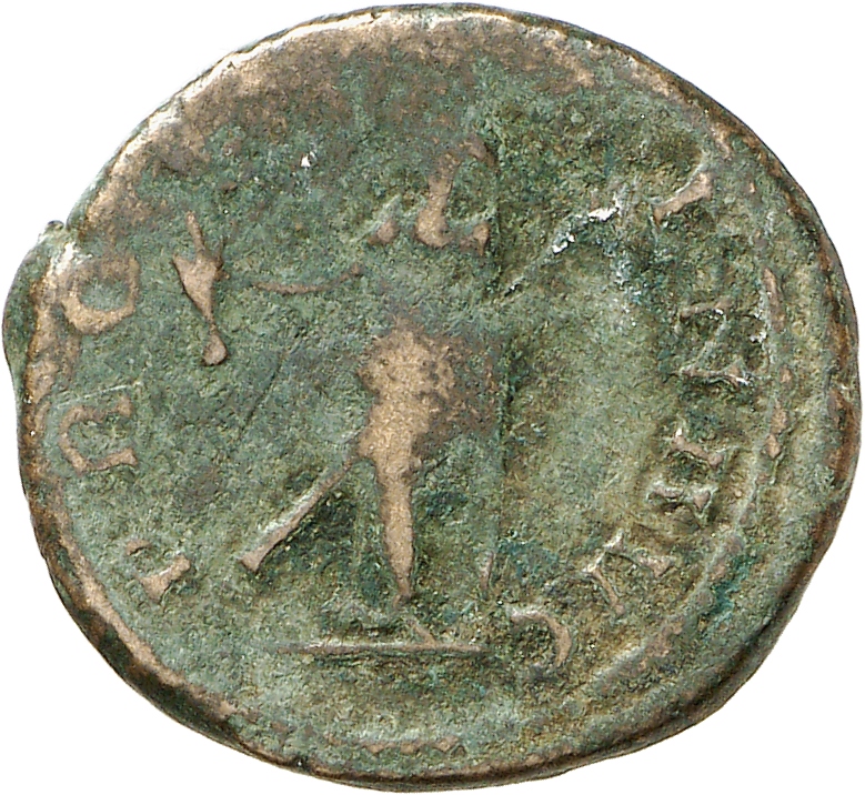 RIC V Carausius 654 Carausius reverse, Providentia, draped, standing left, holding globe in right hand and sceptre in left...
