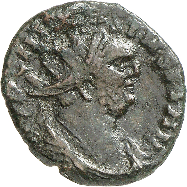 RIC V Carausius 75 Carausius obverse, Bust of Carausius, radiate, draped, right, or bust of Carausius, radiate, draped, cu...