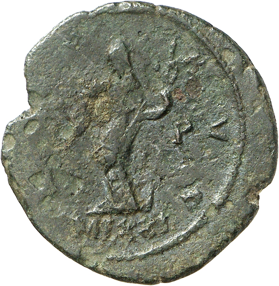 RIC V Carausius 98 Carausius reverse, Pax, draped, standing left, holding olive-branch in right hand and vertical sceptre ...