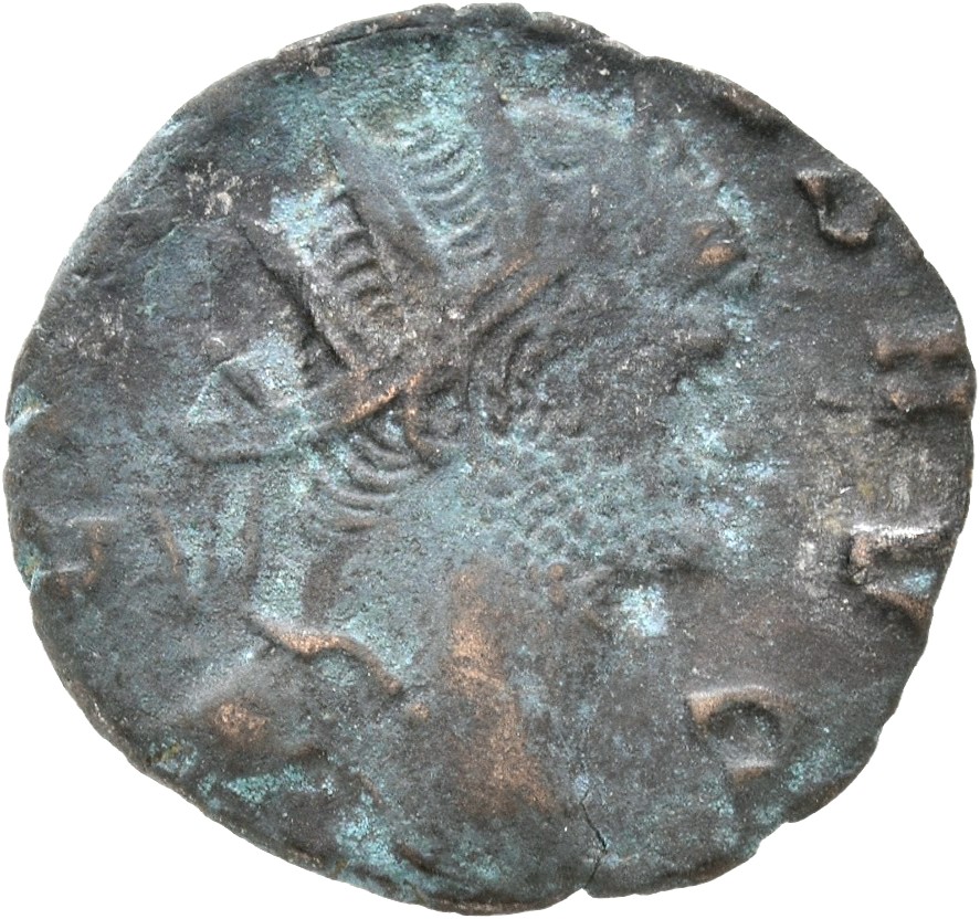 RIC V Claudius Gothicus 100 Claudius II Gothicus obverse, Bust of Claudius Gothicus, radiate, cuirassed, right