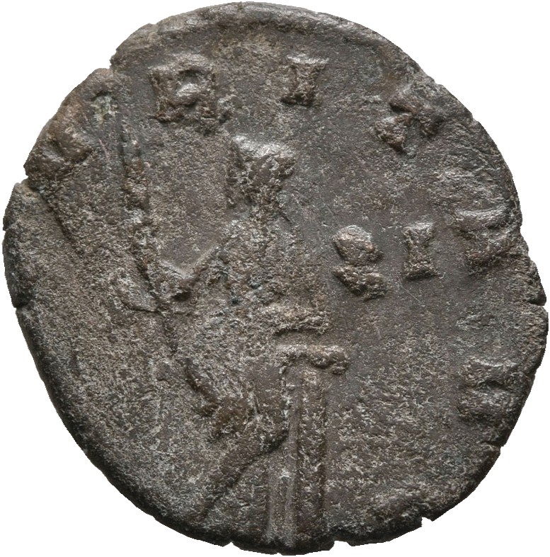 RIC V Claudius Gothicus 100 Claudius II Gothicus reverse — Securitas, draped, standing left, legs crossed, leaning on colu...