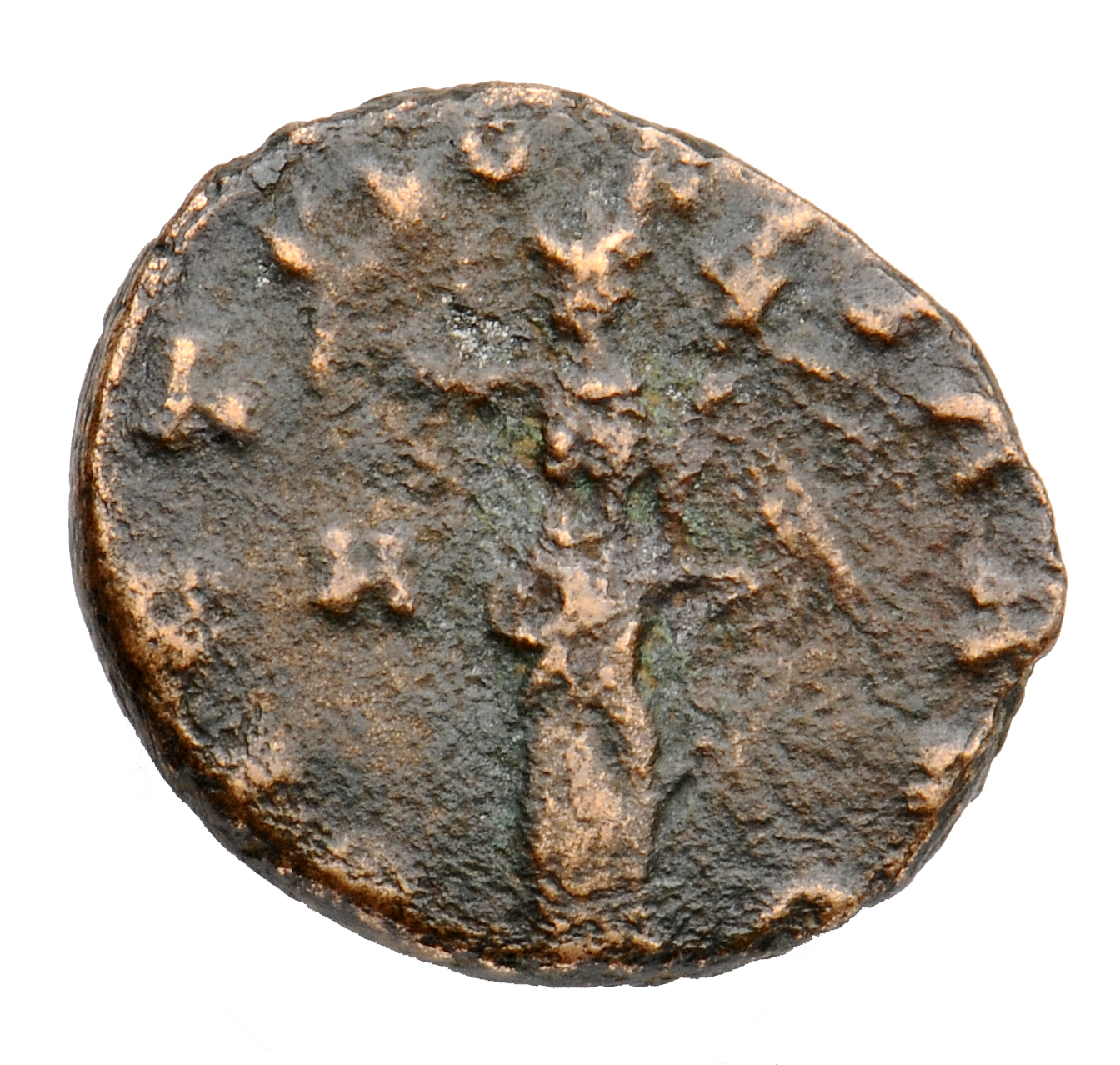 RIC V Claudius Gothicus 105 Claudius II Gothicus reverse, Victory, winged, draped, standing left, holding wreath in right ...