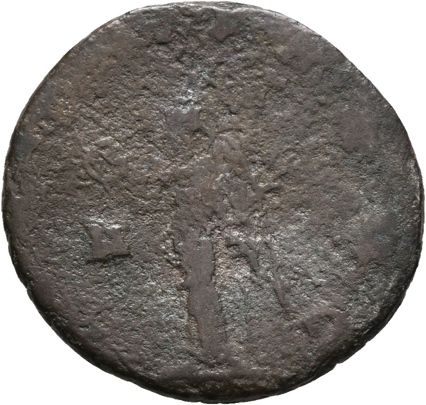 RIC V Claudius Gothicus 105 Claudius II Gothicus reverse — Victory, winged, draped, standing left, holding wreath in right...