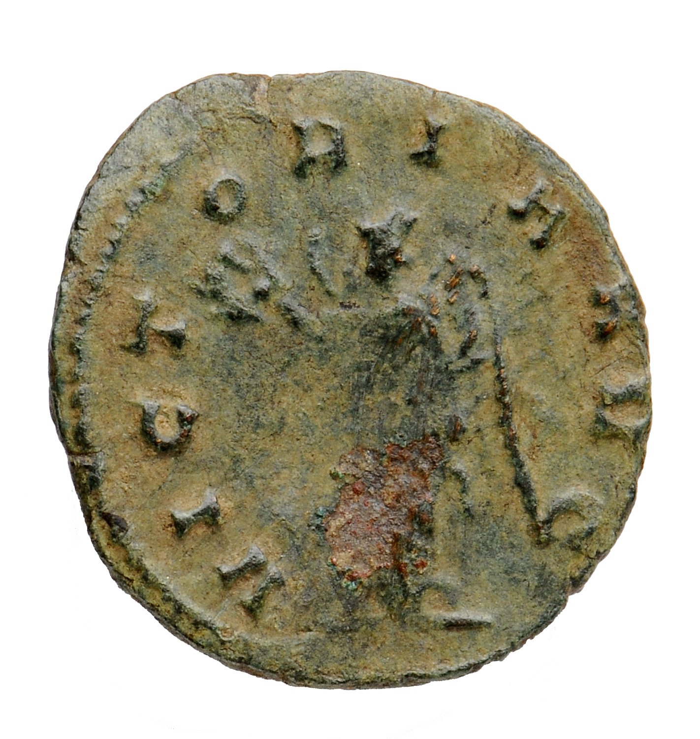 RIC V Claudius Gothicus 106 Claudius II Gothicus reverse — Victory, winged, draped, walking left, holding wreath in right ...