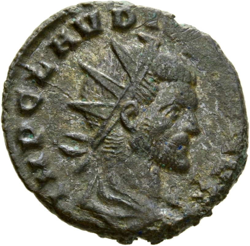 RIC V Claudius Gothicus 151 Claudius II Gothicus obverse, Bust of Claudius Gothicus, radiate, draped, right
