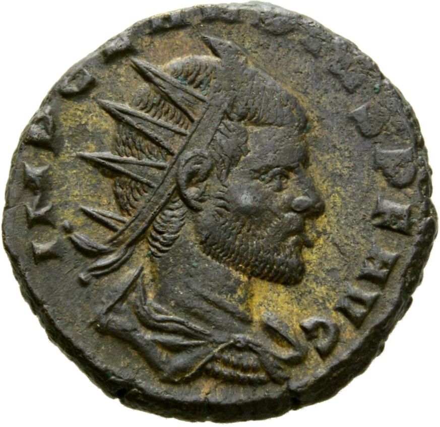 RIC V Claudius Gothicus 162 Claudius II Gothicus obverse, Bust of Claudius Gothicus, radiate, draped, right or head of Cla...