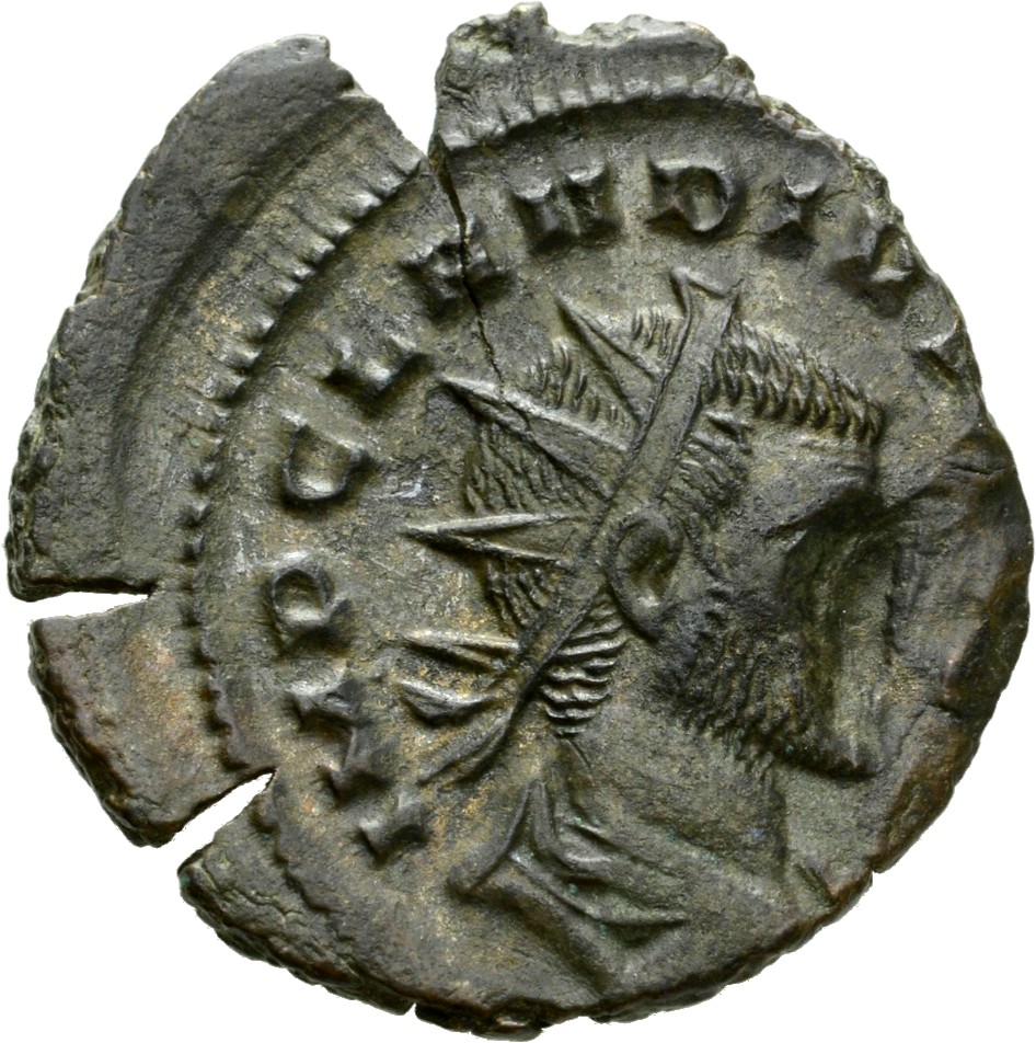 RIC V Claudius Gothicus 163 Claudius II Gothicus obverse, Bust of Claudius Gothicus, radiate, draped, right or head of Cla...