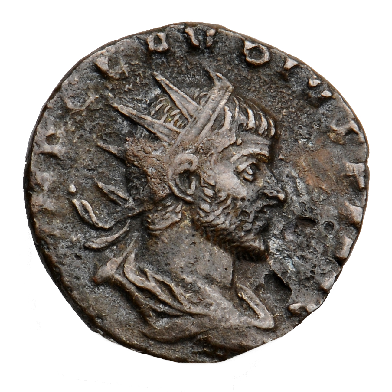 RIC V Claudius Gothicus 171 Claudius II Gothicus obverse, Bust of Claudius Gothicus, radiate, draped, right