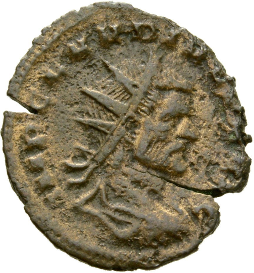RIC V Claudius Gothicus 172 Claudius II Gothicus obverse, Bust of Claudius Gothicus, radiate, draped, right