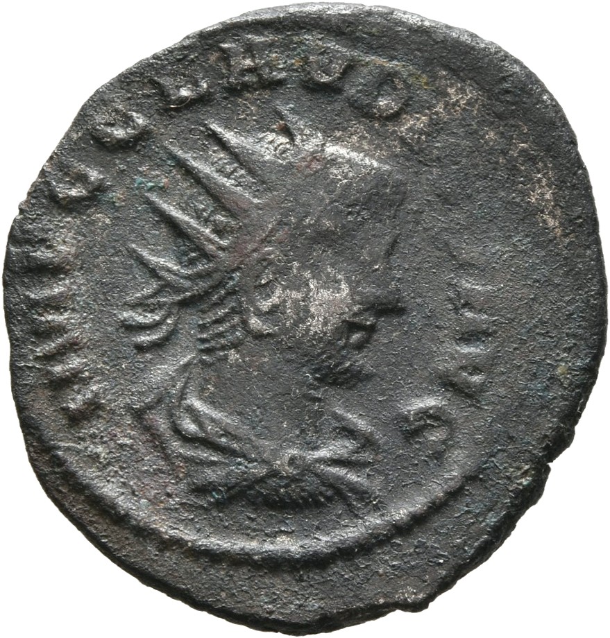 RIC V Claudius Gothicus 201 Claudius II Gothicus obverse — Bust of Claudius Gothicus, radiate, draped, right