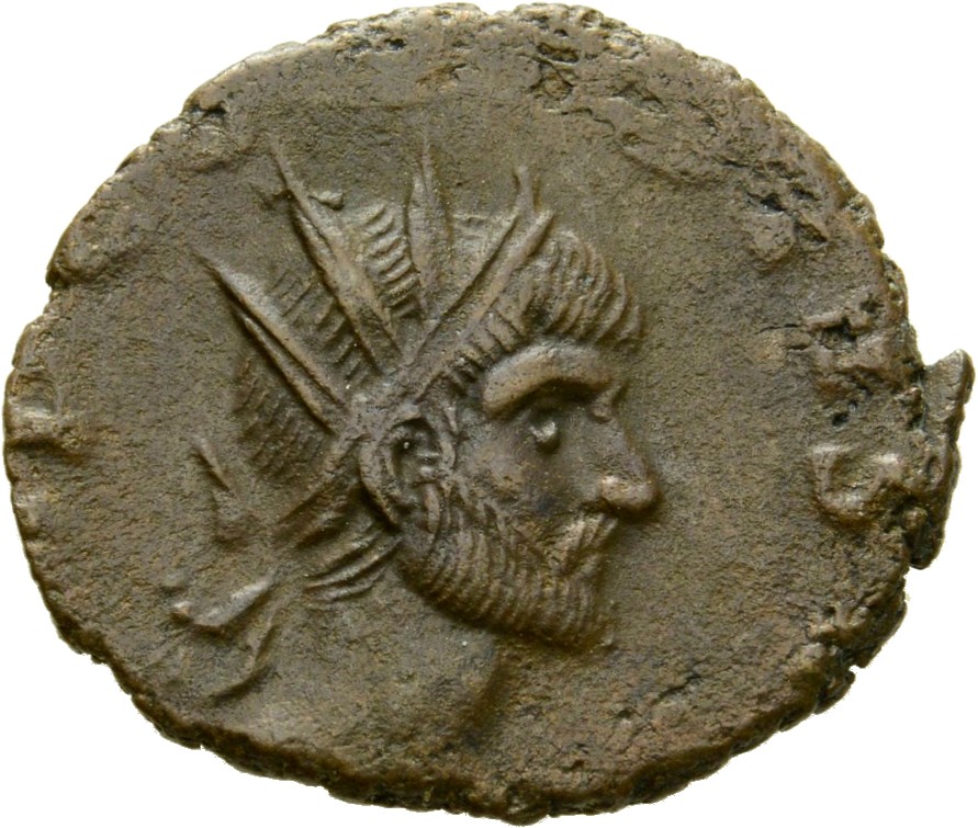 RIC V Claudius Gothicus 209 Claudius II Gothicus obverse, Bust of Claudius Gothicus, radiate, draped, right