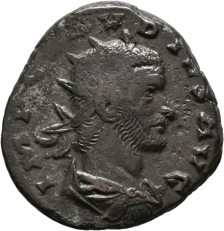 RIC V Claudius Gothicus 209 Claudius II Gothicus obverse, Bust of Claudius Gothicus, radiate, draped, right