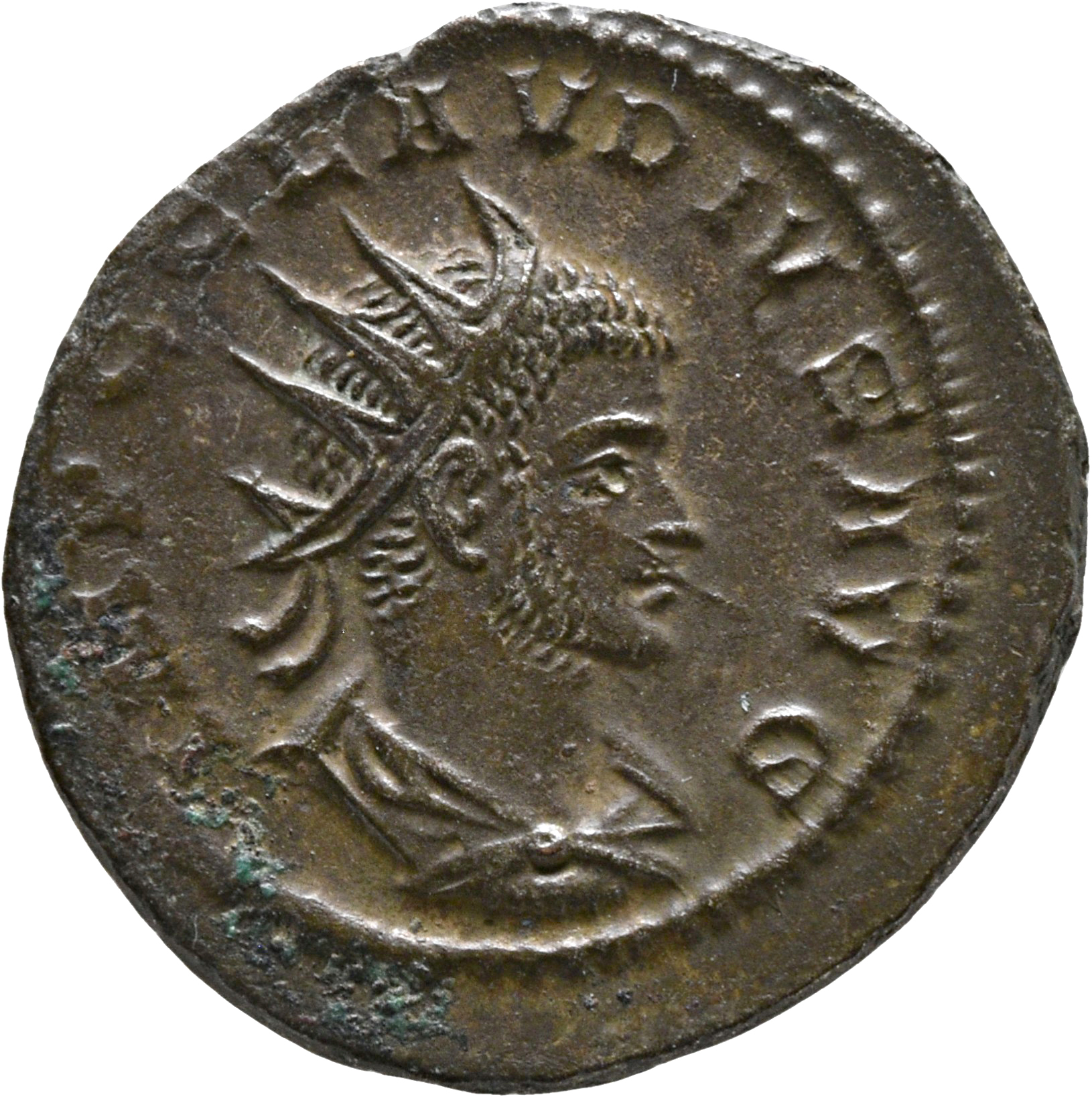 RIC V Claudius Gothicus 212 Claudius II Gothicus obverse, Bust of Claudius Gothicus, radiate, draped, right or head of Cla...
