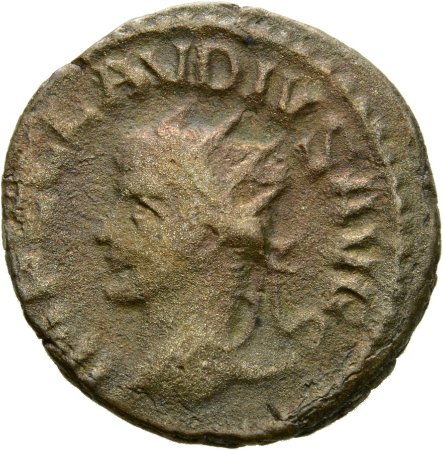 RIC V Claudius Gothicus 217 Claudius II Gothicus obverse, Bust of Claudius Gothicus, radiate, draped, right or head of Cla...