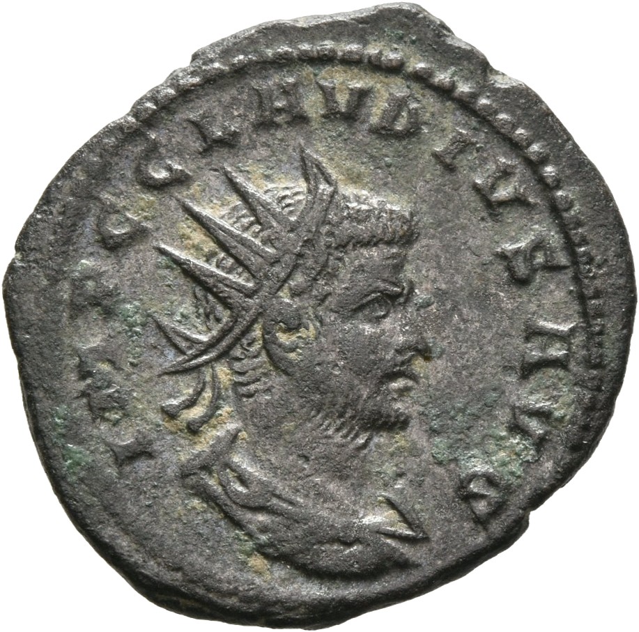 RIC V Claudius Gothicus 217 Claudius II Gothicus obverse, Bust of Claudius Gothicus, radiate, draped, right or head of Cla...
