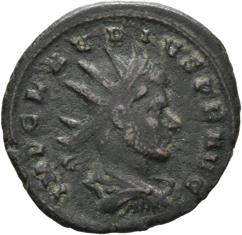 RIC V Claudius Gothicus 238 Claudius II Gothicus obverse, Bust of Claudius Gothicus, radiate, draped, right