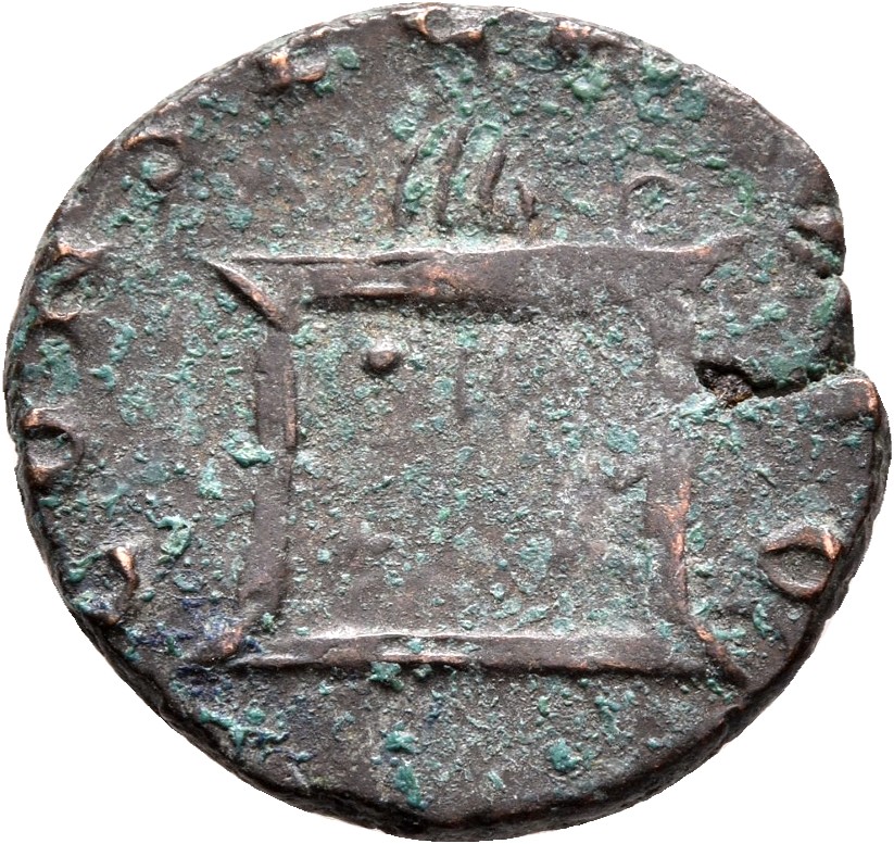 RIC V Claudius Gothicus 262 Quintillus reverse, Altar