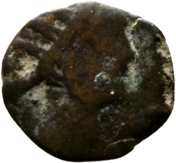 RIC V Claudius Gothicus 266 Quintillus obverse — Bust of Claudius Gothicus, radiate, draped, right or head of Claudius Got...