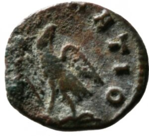 RIC V Claudius Gothicus 267A Quintillus reverse, Eagle, standing left
