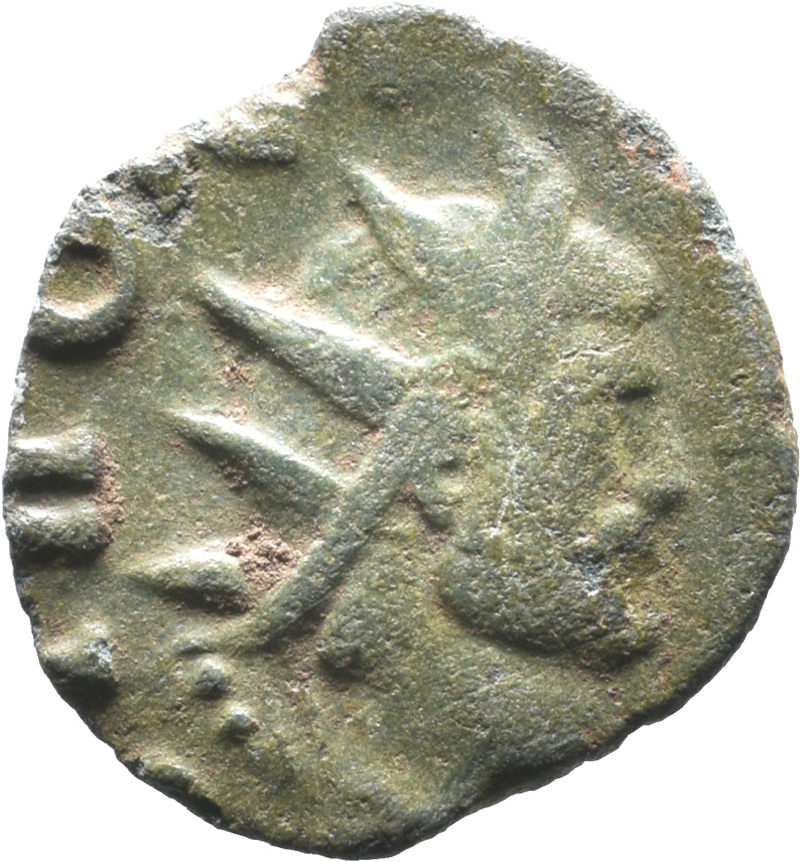 RIC V Claudius Gothicus 267A Quintillus obverse, Head of Claudius Gothicus, radiate, right