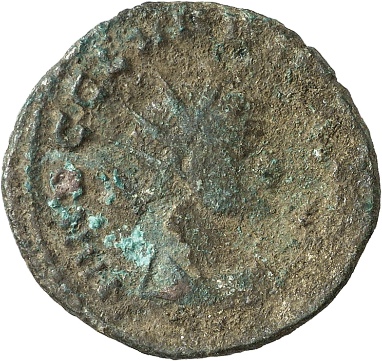 RIC V Claudius Gothicus 32 Claudius II Gothicus obverse, Bust of Claudius Gothicus, radiate, draped, right or bust of Clau...