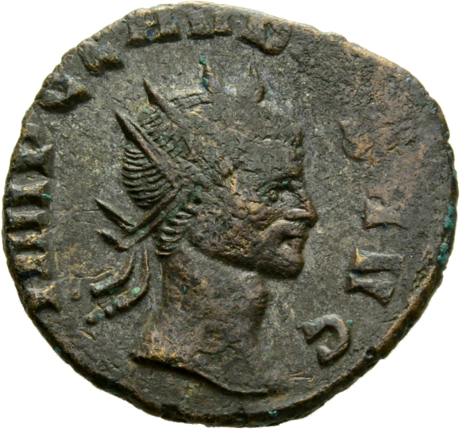 RIC V Claudius Gothicus 46 Claudius II Gothicus obverse, Head of Claudius Gothicus, radiate, right