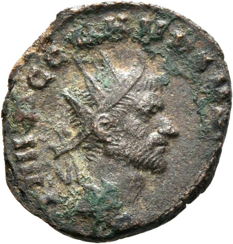RIC V Claudius Gothicus 48 Claudius II Gothicus obverse, Bust of Claudius Gothicus, radiate, draped, right or bust of Clau...