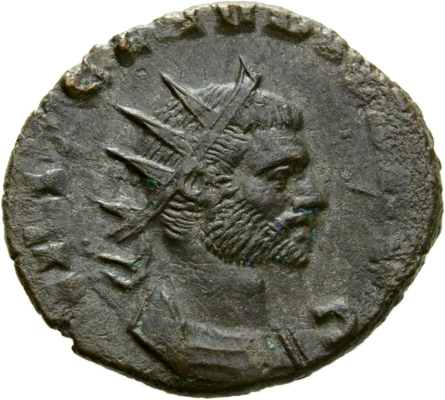 RIC V Claudius Gothicus 49 Claudius II Gothicus obverse, Bust of Claudius Gothicus, radiate, draped, right or head of Clau...