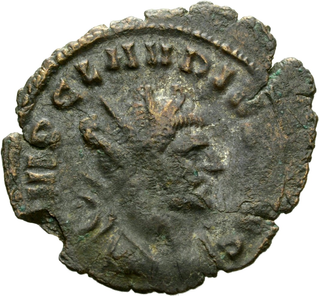 RIC V Claudius Gothicus 55 Claudius II Gothicus obverse, Bust of Claudius Gothicus, radiate, draped, right or bust of Clau...