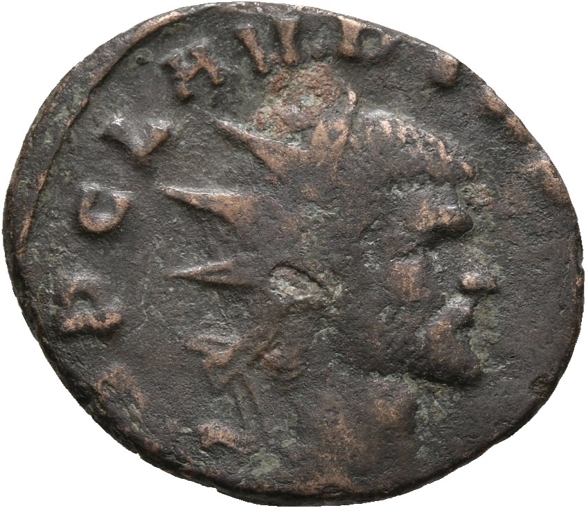 RIC V Claudius Gothicus 55 Claudius II Gothicus obverse, Bust of Claudius Gothicus, radiate, draped, right or bust of Clau...