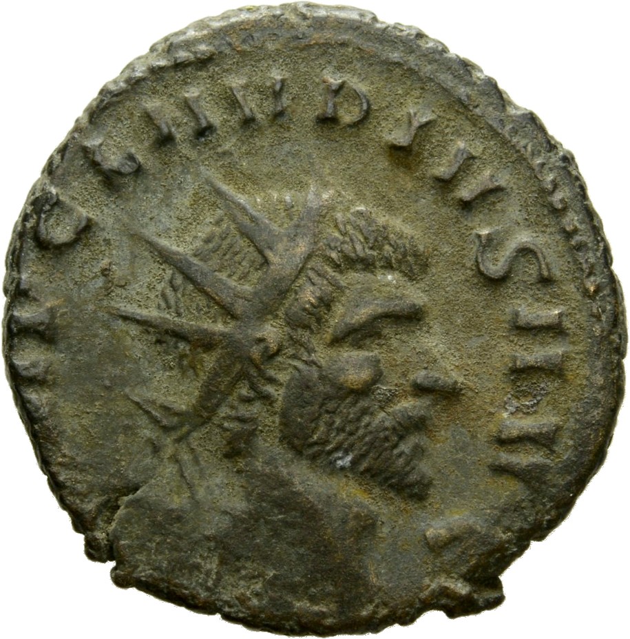 RIC V Claudius Gothicus 56 Claudius II Gothicus obverse, Head of Claudius Gothicus, radiate, right