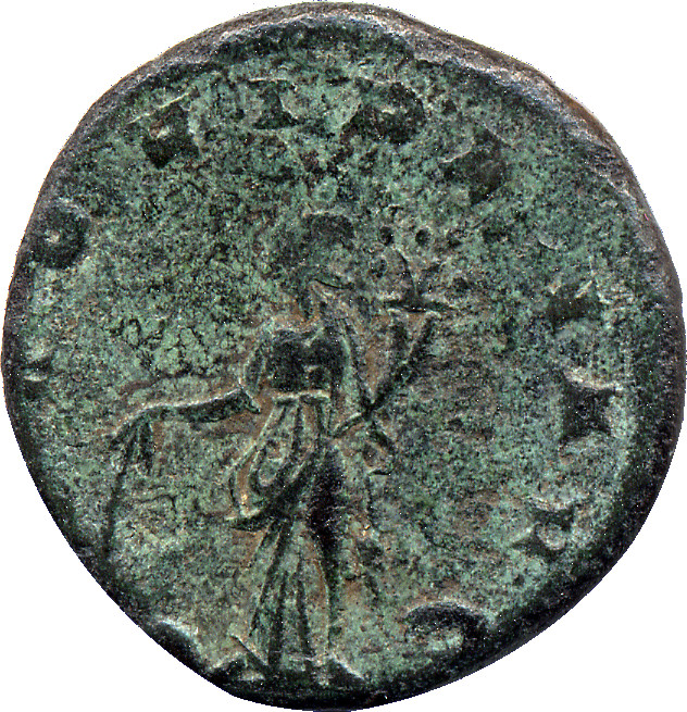 RIC V Claudius Gothicus 56 Claudius II Gothicus reverse, Laetitia, draped, standing left, holding wreath in right hand and...