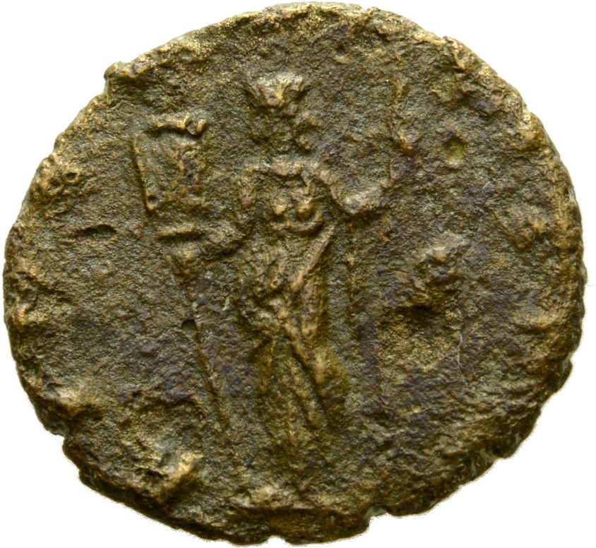 RIC V Claudius Gothicus 58 Claudius II Gothicus reverse, Liberalitas, draped, standing left, holding tessera in right hand...