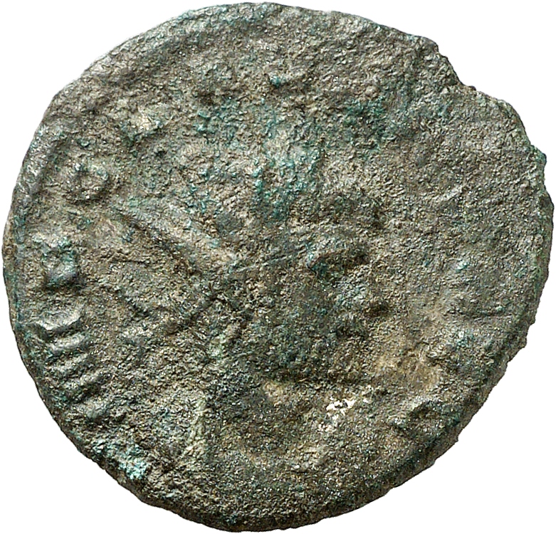 RIC V Claudius Gothicus 81 Claudius II Gothicus obverse, Bust of Claudius Gothicus, radiate, draped, right or head of Clau...