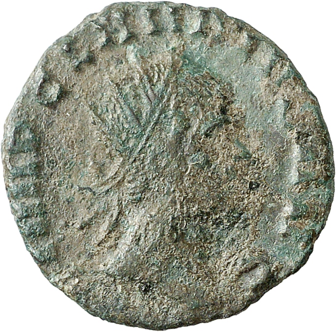 RIC V Claudius Gothicus 94 Claudius II Gothicus obverse, Head of Claudius Gothicus, radiate, right