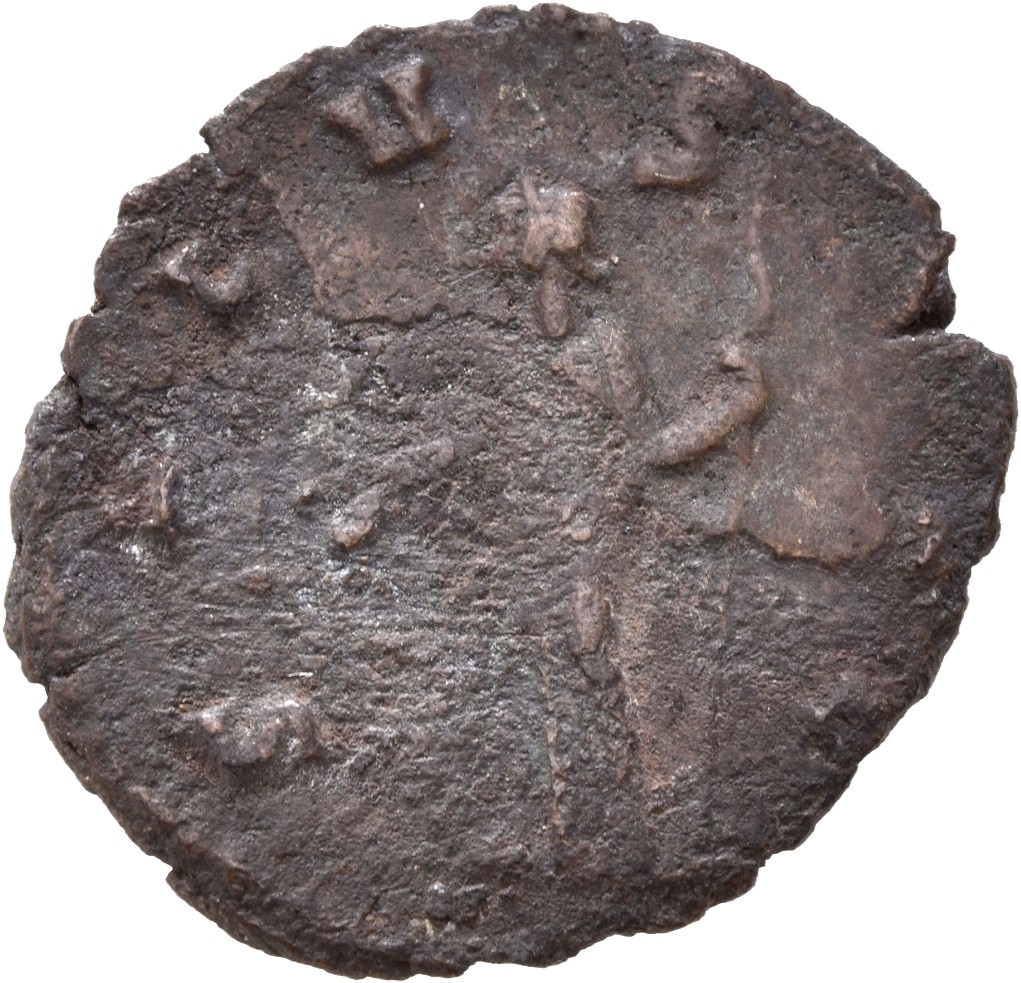RIC V Claudius Gothicus 98 Claudius II Gothicus reverse, Salus, draped, standing left, feeding serpent rising from altar o...