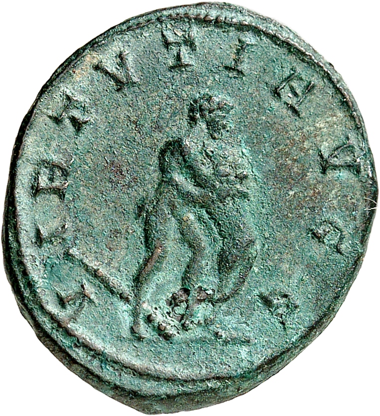 RIC V Diocletian 103 Maximian reverse, Hercules, standing right, strangling lion; behind, club