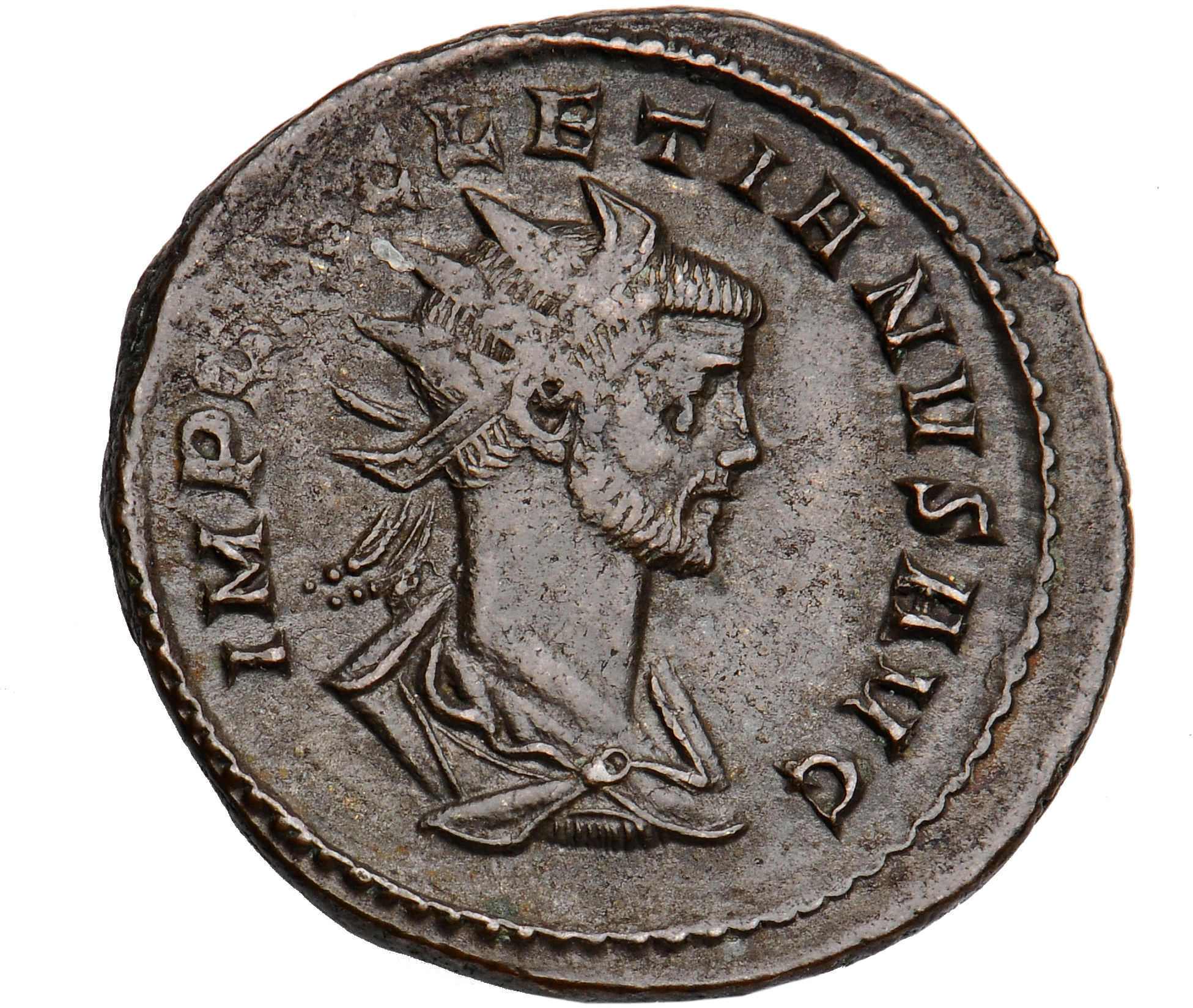 RIC V Diocletian 161 Maximian obverse — Bust of Diocletian, radiate, draped, right, or bust of Diocletian, radiate, cuiras...