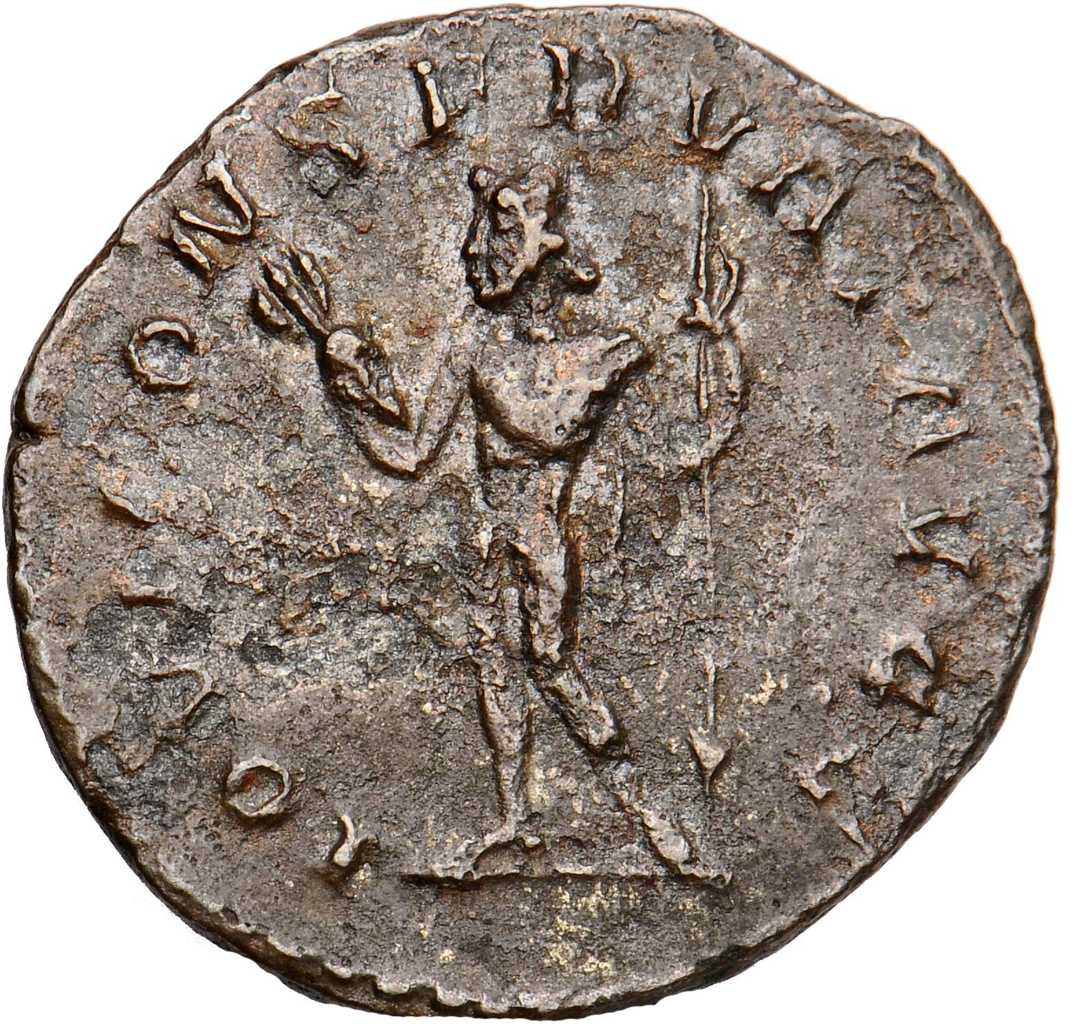 RIC V Diocletian 162 Maximian reverse, Jupiter, standing left, holding thunderbolt in right hand and sceptre in left hand