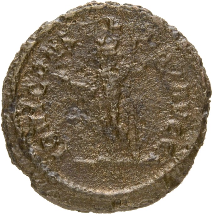 RIC V Diocletian 193 Maximian reverse, Jupiter, standing left, sometimes head right, holding thunderbolt in right hand and...
