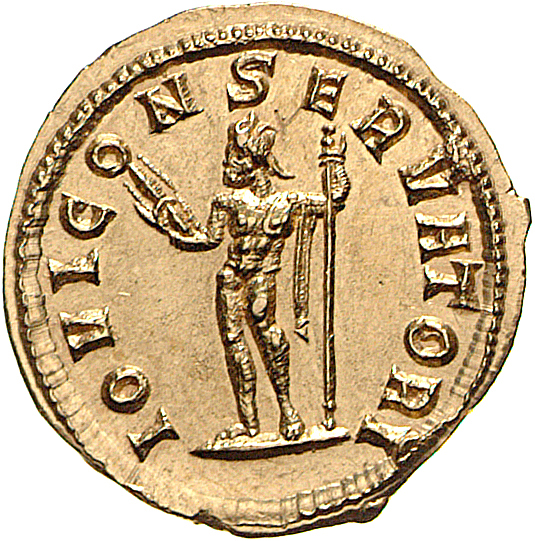RIC V Diocletian 251 Maximian reverse, Jupiter, standing left, holding thunderbolt in right hand and sceptre in left hand