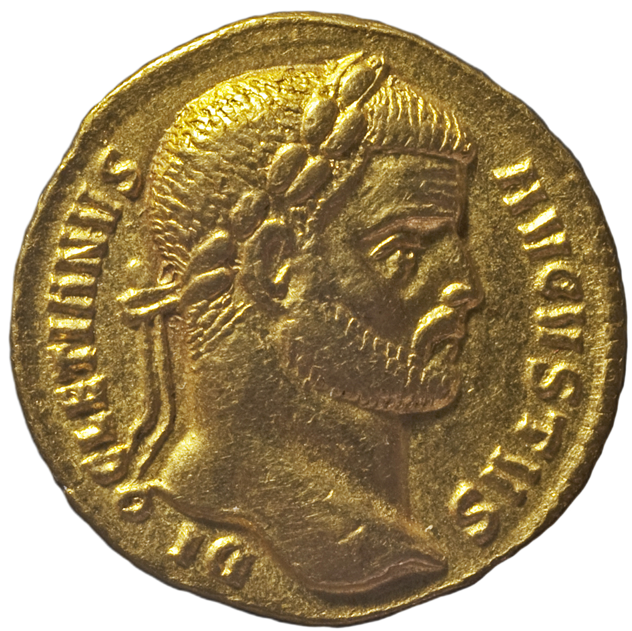 RIC V Diocletian 307 Diocletian obverse — Head of Diocletian, laureate, right