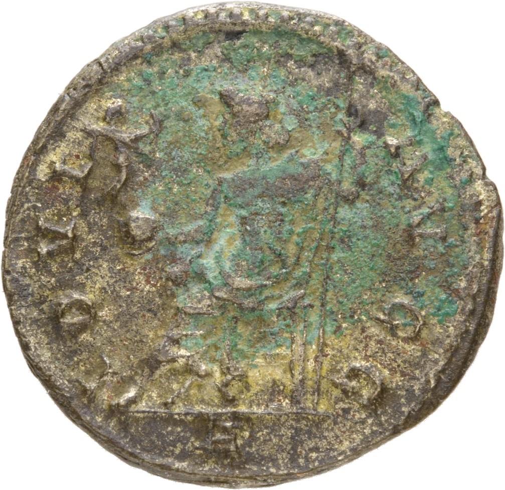 RIC V Diocletian 33 Maximian reverse, Jupiter, seated left, holding Victory on globe in right hand and sceptre in left hand