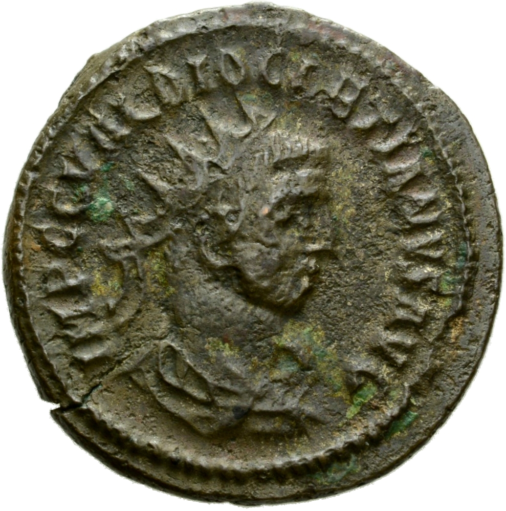 RIC V Diocletian 333 Diocletian obverse, Bust of Diocletian, radiate, draped, cuirassed, right