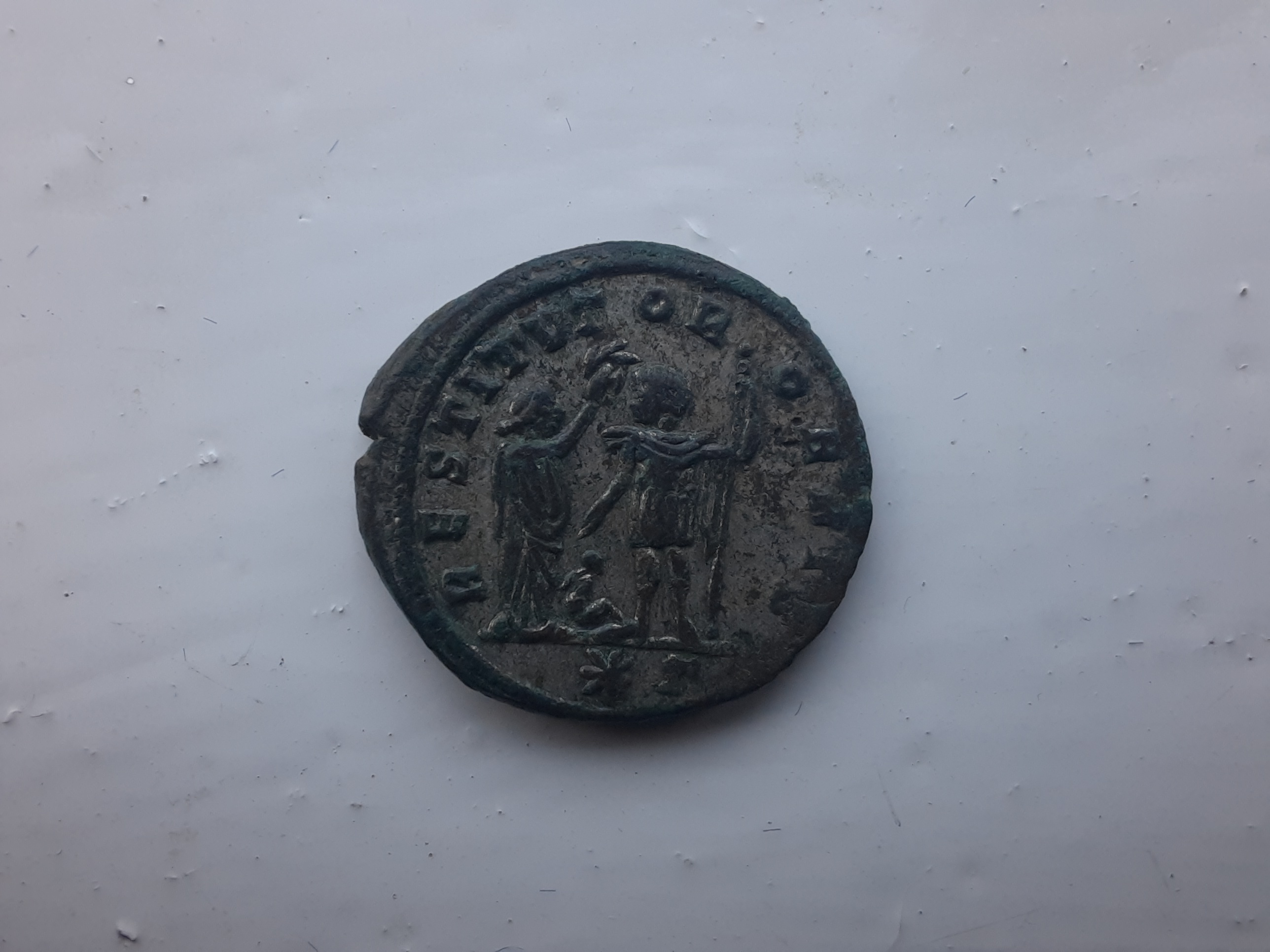 RIC V Diocletian 347 Maximian obverse — Bust of Maximian, radiate, draped, cuirassed, right, or bust of Maximian, radiate,...