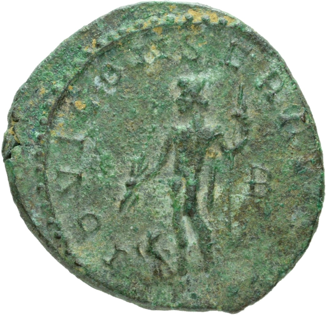 RIC V Diocletian 35 Maximian reverse, Jupiter, standing left, holding thunderbolt in right hand and sceptre in left hand; ...